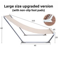 Chaise de plage inclinable portable pliable pour le camping, la sieste, le pique-nique, mobilier d'extérieur
