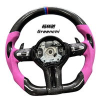 Volant sport à 2 branches de style Motion, diamètre standard, en cuir et carbone forgé, pour F10/F30/E46/G20 M3/M4/M5