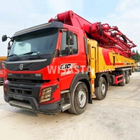 2020 camion de pompe à flèche en béton de ciment monté par camion de machine de construction Sany Volvo 62m utilisé à vendre