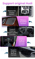 Autoradio Lecteur Multimédia pour Audi A4L A4 B9 A5 2016-2020 Écran Ultra-Fin 12.3'' Système Linux Navigation GPS Stéréo CarPlay