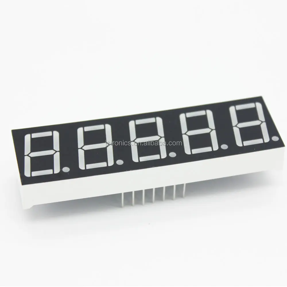 Jtronic Dip cinque cifre 63*19mm pannello indicatore 0.56 pollici 5 cifre 7 segmenti display a led