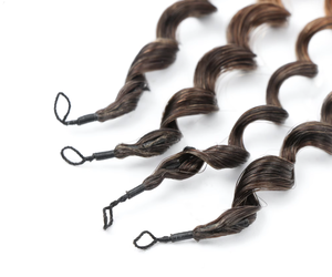 Extensiones de Cabello Virgen Jerry Curly Pre-Enlazadas, Cabello Humano Malayo, Trenzas Boho, Puntas con Efecto Pluma Birmano, Nudos Invisibles - Product Image 6