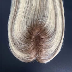 Topper <span class=keywords><strong>de</strong></span> cheveux européen Starose Mono Base pour femmes, grand stock, couleur blonde, topper <span class=keywords><strong>de</strong></span> cheveux humains pour femmes - Product Image 2