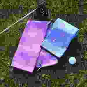 Personalized Logo Embellished Plain Dyed Microfiber Golf Sports Towels-Eco-Friendly Antimicrobial Quick-Dry Rectangle - Product Image 2