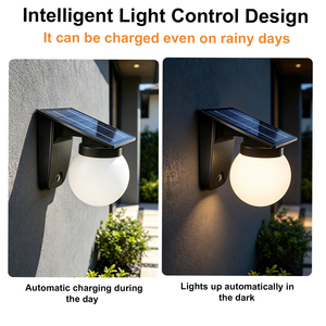 Lámpara Solar <span class=keywords><strong>de</strong></span> Pared para Exteriores, Impermeable IP65, Lámpara <span class=keywords><strong>de</strong></span> Jardín LED, Aplique <span class=keywords><strong>de</strong></span> Pared con Energía Solar, Luz <span class=keywords><strong>de</strong></span> Porche con Panel <span class=keywords><strong>de</strong></span> 2W, Encendido/Apagado Automático al Anochecer/Amanecer - Product Image 5