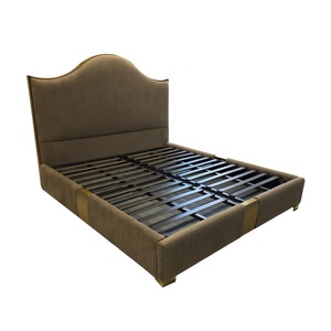 Cama de lujo moderna estilo europeo Rey reina tamaño completo dormitorio Marco de elevación de Gas personalizar muebles almacenamiento cama tapizada - Product Image 4