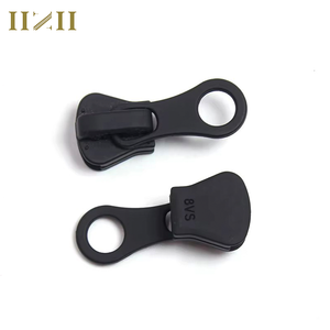 Bán buôn cao cấp các nhà sản xuất số 3 số 5 số 8 Nylon kim loại nhựa kéo đầu kéo dây kéo màu đen - Product Image 2