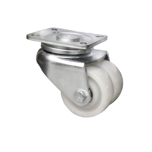 CASCOO Agv Doppel kugellager Doppel rad 3 Zoll weiße <span class=keywords><strong>Nylon</strong></span> räder für Autos <span class=keywords><strong>Nylon</strong></span> Small <span class=keywords><strong>Caster</strong></span> für Möbel 2 Jahre schwerer FTF - Product Image 1