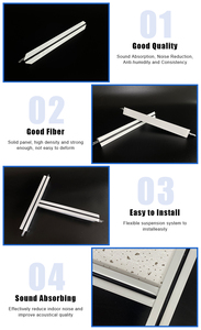 Système de suspension de plafond en grille T prépeinte, durable, ignifuge et antirouille, pour grandes usines, avec contrôle qualité strict, vente en gros - Product Image 2