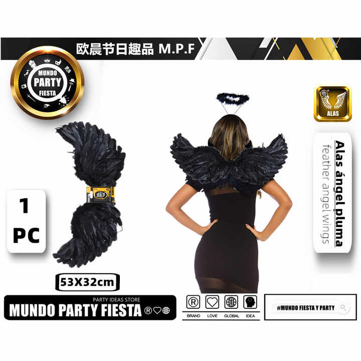 Angel Wings Costume 53X32CM Size for Halloween and Cosplay-40626