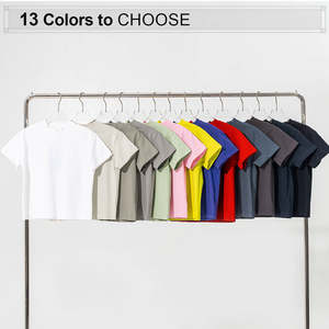 T-shirt surdimensionné vierge en polyester coton 230gsm de haute qualité pour hommes T-shirt unisexe Streetwear imprimé avec logo personnalisé - Product Image 2