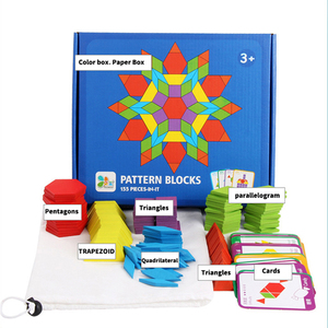 155pcs Mainan Anak Wooden Creative Shape <strong>Tangram</strong> <strong>Puzzle</strong> Montessori Educational Oyuncak Jigsaw <strong>Puzzles</strong> Toys Kids Children - Product Image 1