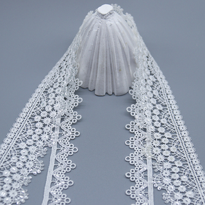 Hot bán tùy chỉnh ren cao cấp 100% polyester <span class=keywords><strong>sequin</strong></span> nước hòa tan ren <span class=keywords><strong>TRIM</strong></span> cho quần áo - Product Image 2