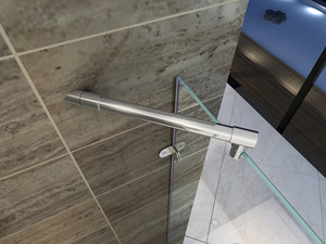 Frameless Hinge With Support <strong>bar</strong> Stable Shower Enclosure <strong>BL</strong>-048 - Product Image 3