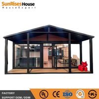 Maison conteneur personnalisée de 20 pieds ou 40 pieds avec terrasse extérieure, construction rapide, bâtiment modulaire préfabriqué, maison conteneur extensible