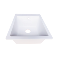 Évier de cuisine composite blanc quartz Oumeiga matériau résistant à l'abrasion pour un seul intestin