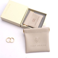 Étui à Lunettes en Cuir PU Personnalisé avec Relief, Pochette de Rangement à Pression, Luxe, Étanche, pour Rouge à Lèvres et Bijoux