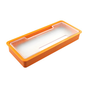 Caja de gestión de cables, organizador de cables de escritorio para oficina, tapa desmontable de plástico rectangular, 80x160mm - Product Image 1