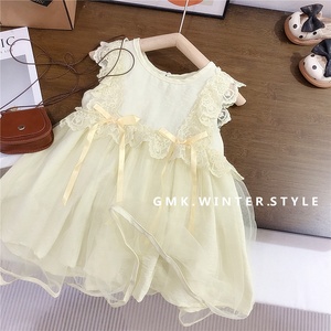 Vestido de Princesa con Volantes y Lazo para Niñas Pequeñas, Ideal para Fiestas de Verano y Uso Diario Informal - Product Image 5