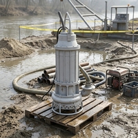 Pompa Air Submersible Listrik Pompa Filter Pasir Paduan Krom Tinggi Pengolahan Lumpur dan Residu Pompa Pasir Submersible