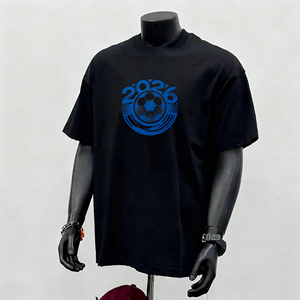 Camisetas Casuales Unisex del Campeonato Mundial de Fútbol 2026, Camiseta de Algodón Estampada, Logotipo de Marca Personalizado, Regalo Promocional, Recuerdo de Evento - Product Image 1