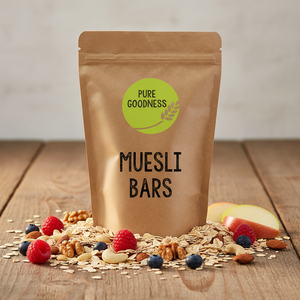 Sachets Doypack refermables personnalisés, de qualité alimentaire, à fond plat, avec encoche de déchirure, pour sachets de thé, barres de <span class=keywords><strong>muesli</strong></span> - Product Image 3