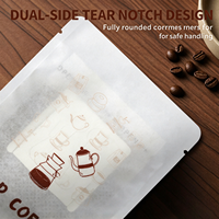 Sachets de filtre à café en papier pour le brassage goutte à goutte, emballage de café fraîchement moulu et fournitures pour cafés