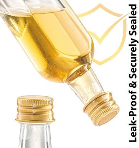 Botellas de Plástico PET Transparentes de 50 ml con Logotipo Personalizado, para Licor, Whisky, Tequila, Champán, Refrescos, con Tapa y Cuello Largo, Grado Alimenticio - Product Image 3