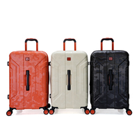 Goby London Dayanıklı Su Geçirmez PC ABS Hafif Genişletilebilir 4 Tekerlekli Spinner Valiz Seti 20" 25" 29" TSA Şifreli Kilit
