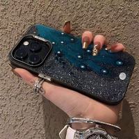 Pfauenfeder-Druck Galvanisch Versilberte Schlüssel-TPU-PC-Handyhülle für iPhone Xs 11 12 13 14 15 16 17 18 Pro Max