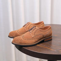 Chaussures habillées en daim classiques pour hommes de haute qualité avec semelle durable, chaussures Oxford d'affaires d'automne