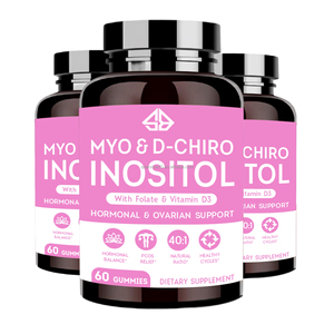 Complejo de Mioinositol y D-Chiroinositol con Ácido Fólico y Vitamina D, Extracto Herbal Natural, Equilibrio Hormonal Femenino, Salud Ovárica, 60 Gomitas - Product Image 5
