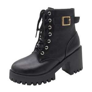<span class=keywords><strong>Botas</strong></span> de Plataforma con Cordones para Mujer, Estilo Punk Rock, Tacón Alto, <span class=keywords><strong>Botas</strong></span> de Motociclista, <span class=keywords><strong>Botas</strong></span> Romanas para Mujer - Product Image 6