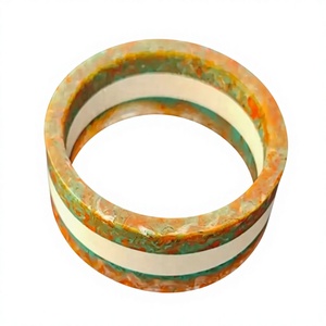 Pulsera de Resina de Diseño Retro Vintage de Lujo para Mujer, Joyería de Perlas DIY, Brazalete Indio Estilo Ángel, Venta al por Mayor - Product Image 1