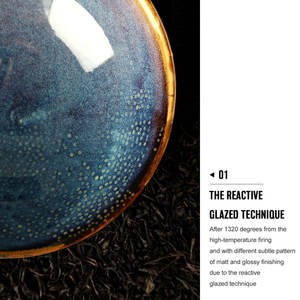 Grosir Langsung dari Pabrik Keramik Mangkuk Salad Buah dan Buah, Restoran Porselen Biru Melayani Sup Set Mangkuk Ramen - Product Image 3