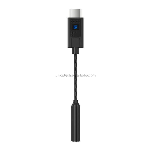 AM02 Digital Audio Converter USB Type C to 3.5mm HiFi Headphone Amp 96kHz 24bit DAC ADC Compact Black Dongle