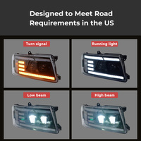 Adapté à Nissan Y61 2007-2016 Phare pour Patrol Y61 Feux avant LED Patrol Y61 Feux arrière LED Système d'éclairage