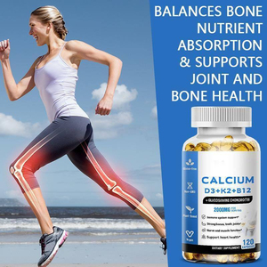Cápsulas de Glucosamina Condroitina AURA con Calcio D3+K2+B12 Multivitamínicas para Adolescentes y Adultos que Apoyan los Huesos, Músculos y Nervios - Product Image 4