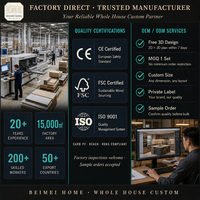 Cuisine complète sur mesure, armoires en L sans poignées, portes laquées mates, comptoir en quartz, fabrication OEM ODM directe d'usine