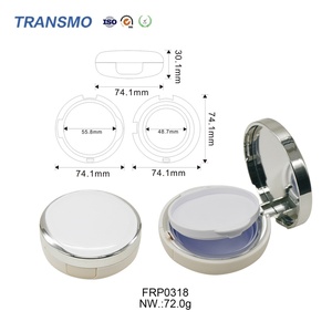 Boîte à poudre transparente en plastique de 0,5 once pour fards à joues, petite boîte à poudre, boîte de rangement pour poudre - Product Image 2