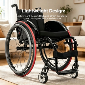 CA9881 Ruota in Alluminio Leggera ad Alta Resistenza per Sedia a Rotelle Sportiva con Mozzo in Acciaio per Terapia Riabilitativa - Product Image 5