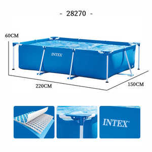Venta caliente INTEX 28270 28271 28272 28273 Rectángulo al aire libre <span class=keywords><strong>Alberca</strong></span> Piscina sobre el suelo Piscina Intex - Product Image 2