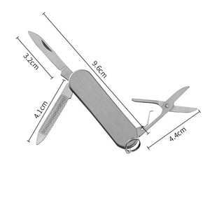 Nhà Sản Xuất Tùy Chỉnh Đa Chức Năng Cắm Trại Công Cụ Quà Tặng Mini <span class=keywords><strong>Swiss</strong></span> Dao Đa Chức Năng Thép Không Gỉ Gấp Dao - Product Image 5
