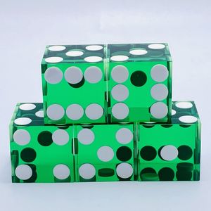 Approvisionnement direct usine – Dés de poker carrés en plastique transparents et colorés à points blancs, 19 mm, spéciaux allemands, à angle droit, vente en gros - Product Image 3