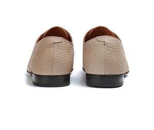 รองเท้าหนังผู้ชายแบบผูกเชือกทรง Derby หัวเหลี่ยม สไตล์ลำลองสำหรับธุรกิจ - Product Image 6