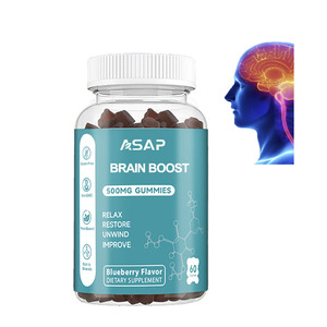 OEM Brain Boost Gummies Supplément Alpha GPC Brain Gummies pour la mémoire Focus Vitamines B6 & B12 - Product Image 1