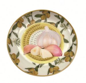 จานรองแก้วเซรามิคลายดอกไม้สวนสวย ดีไซน์ผลไม้ - Product Image 4