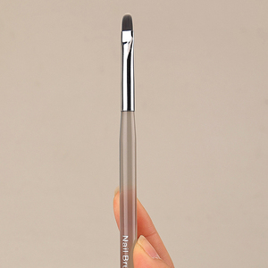 Ensemble de pinceaux à ongles multifonctionnels avec logo personnalisé et manche en plastique, 6mm, 9mm, 12mm, pour lignes, rayures, détails, plats, ronds, gel, éventail, ombré - Product Image 6