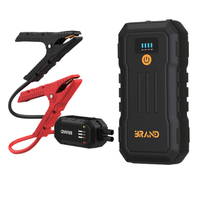 Démarreur de voiture/camion 12v Chargeur portable Outil d'urgence avec écran numérique Lumières LED Courant de pointe 800A