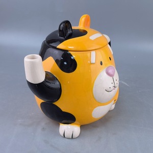 Teiera in Ceramica Ecologica a Forma di Cane 3D con Coperchio a Cannuccia, Stoviglie Carine per Feste e Natale - Product Image 4